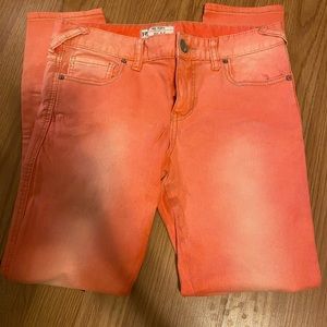 NWOT Free People Coral Washed Jeans - 27